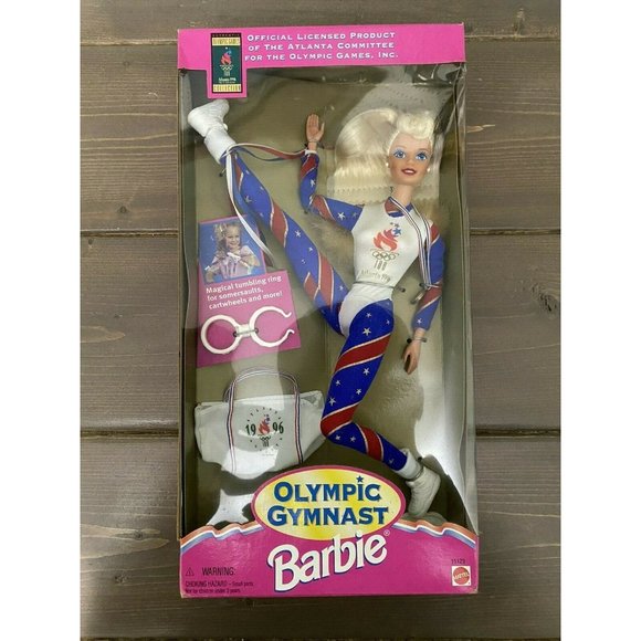 Barbie OLYMPIC GYMNAST Doll - Officially Licensed Atlanta Games Vintage 1995 - Picture 1 of 2